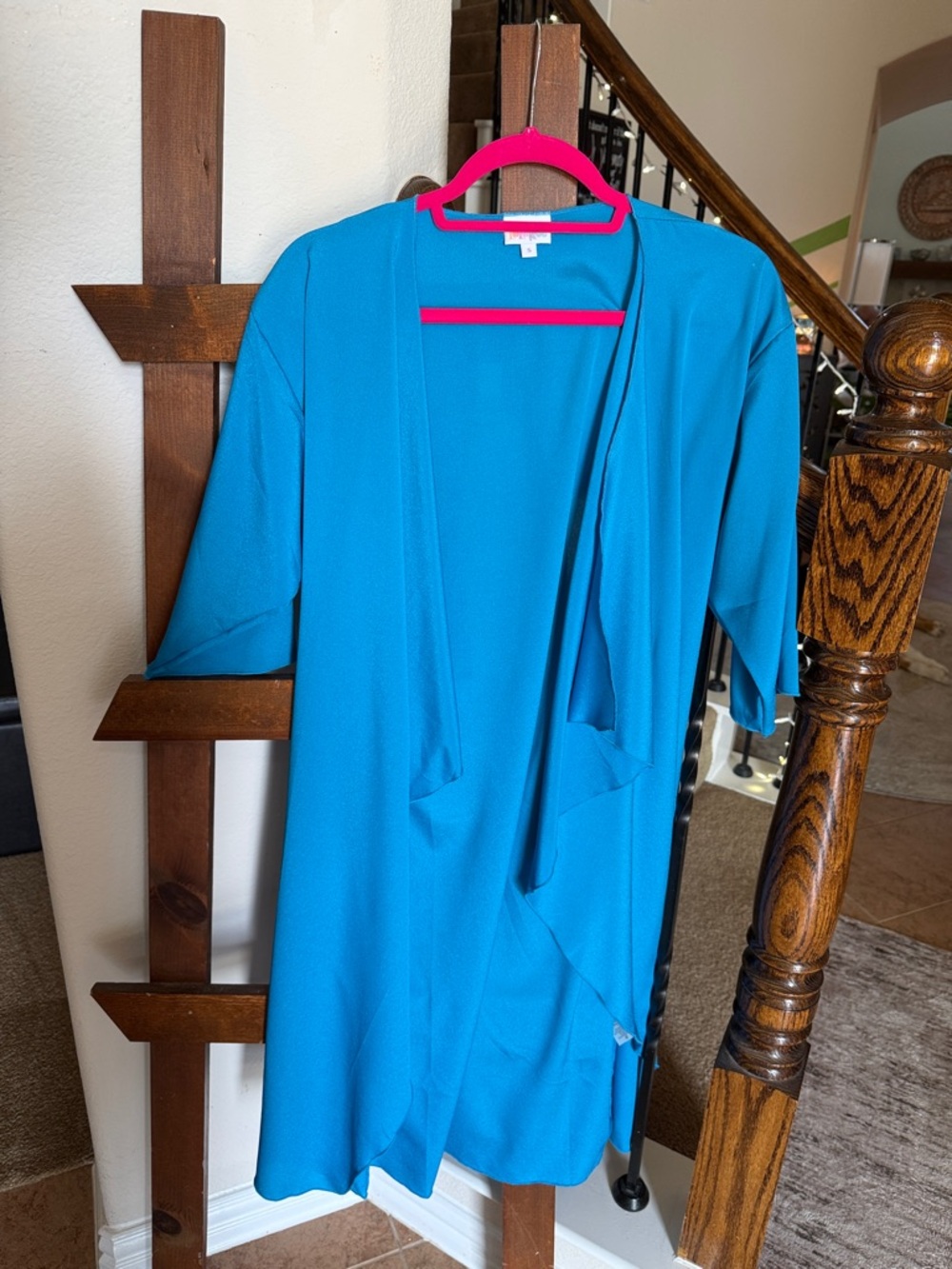 LuLaRoe Teal Blue Swim Coverup Cardigan
